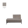 LABEL51 Bank Nero - Taupe - Micro Suede - Ottomane Links Voorstaand Nero