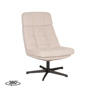 LABEL51 Fauteuil Alvar - Naturel - Boucle