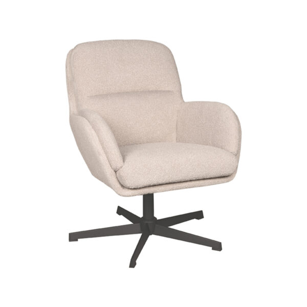 LABEL51 Fauteuil Moss - Naturel - Boucle Moss