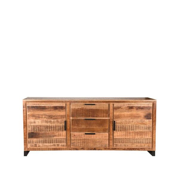 LABEL51 Dressoir Glasgow - Rough - Mangohout - 190 cm Mangohout