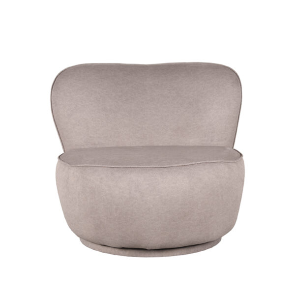 LABEL51 Fauteuil Bunny - Taupe - Microfiber Bunny