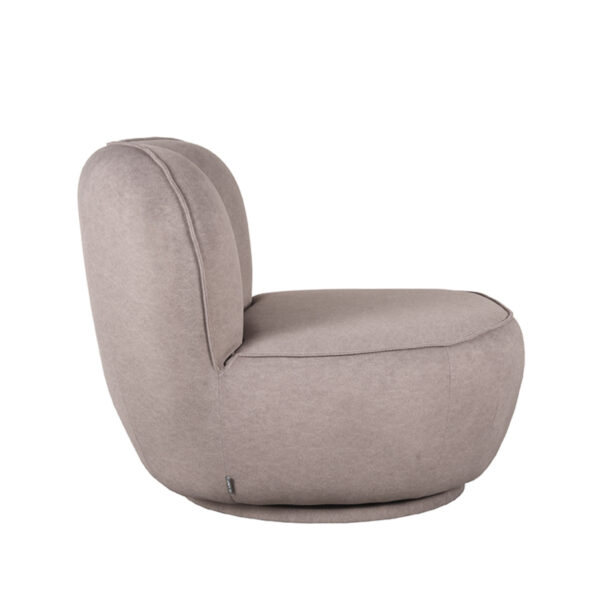 LABEL51 Fauteuil Bunny - Taupe - Microfiber Microfiber