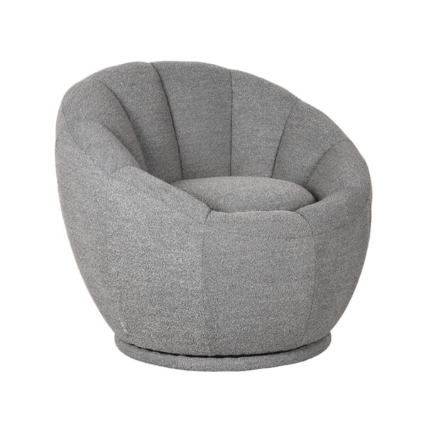 LABEL51 Fauteuil Crown - Grijs - Boucle Crown