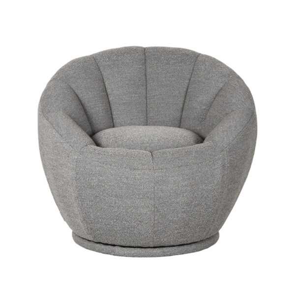 LABEL51 Fauteuil Crown - Grijs - Boucle Boucle