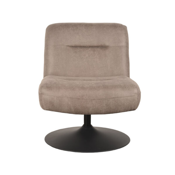 LABEL51 Fauteuil Eli - Taupe - Microfiber Microfiber