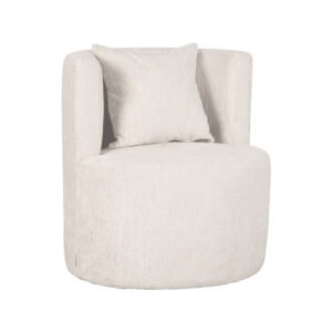 LABEL51 Fauteuil Evy - Naturel - Fluweel - 65 cm