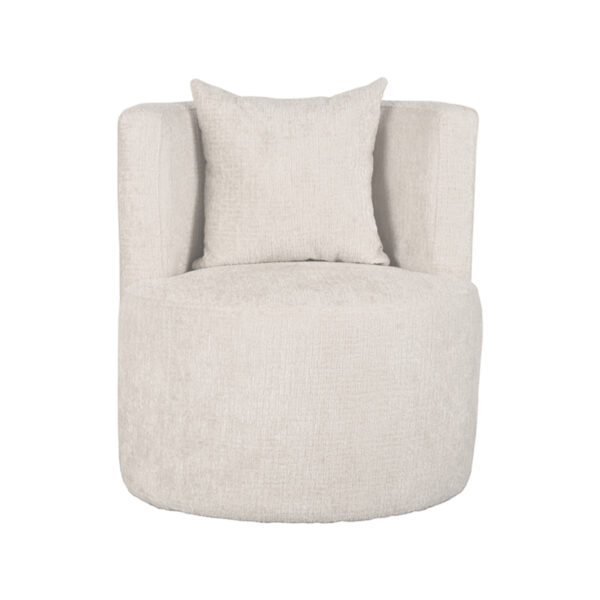 LABEL51 Fauteuil Evy - Naturel - Fluweel - 65 cm Evy