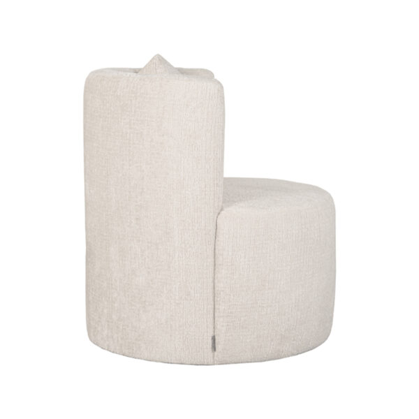 LABEL51 Fauteuil Evy - Naturel - Fluweel - 65 cm Fluweel