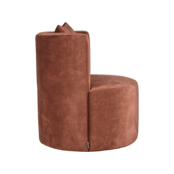 LABEL51 Fauteuil Evy - Rust - Velours - 65 cm Velours