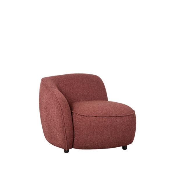 LABEL51 Fauteuil Livo - Winered - Boucle - Links Livo