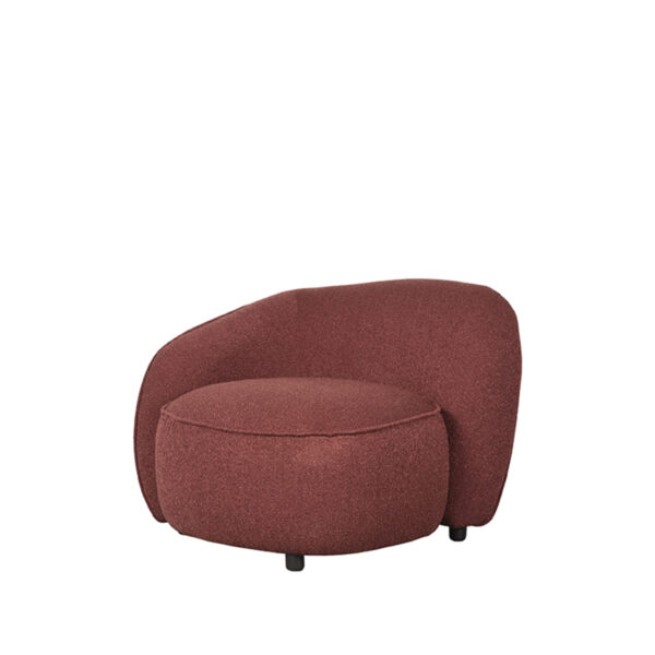 LABEL51 Fauteuil Livo - Winered - Boucle - Links Boucle