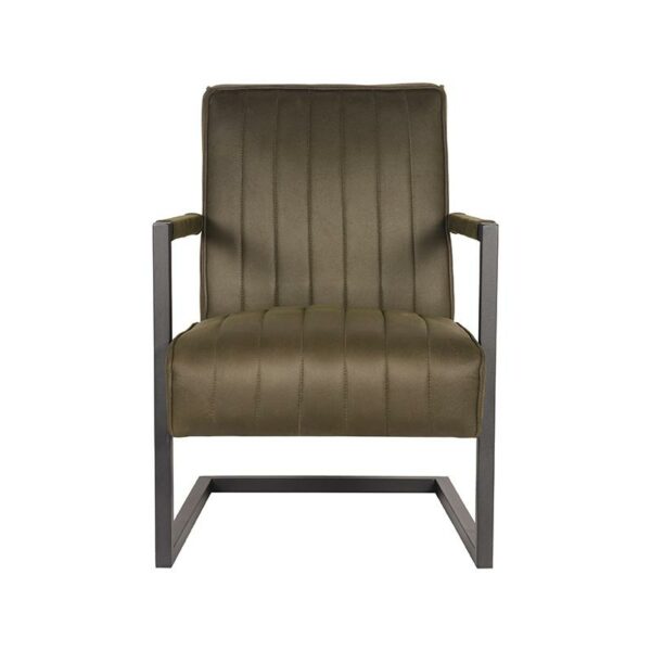 LABEL51 Fauteuil Milo - Army green - Microfiber Milo