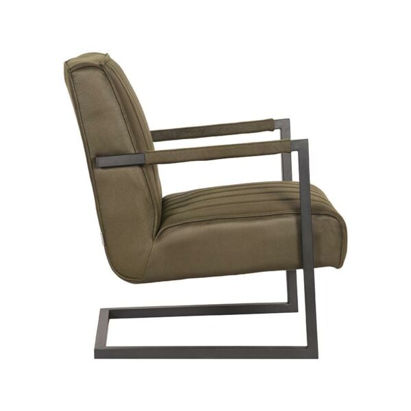 LABEL51 Fauteuil Milo - Army green - Microfiber Microfiber