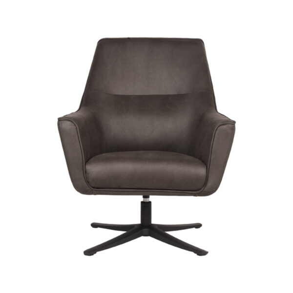 LABEL51 Fauteuil Tod - Antraciet - Microfiber Tod