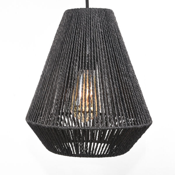 LABEL51 Hanglamp Ibiza - Zwart - Jute - 2-Lichts Ibiza