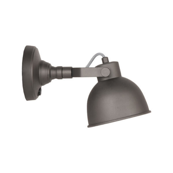 LABEL51 Wandlamp Bow - Grijs - Metaal - L Metaal