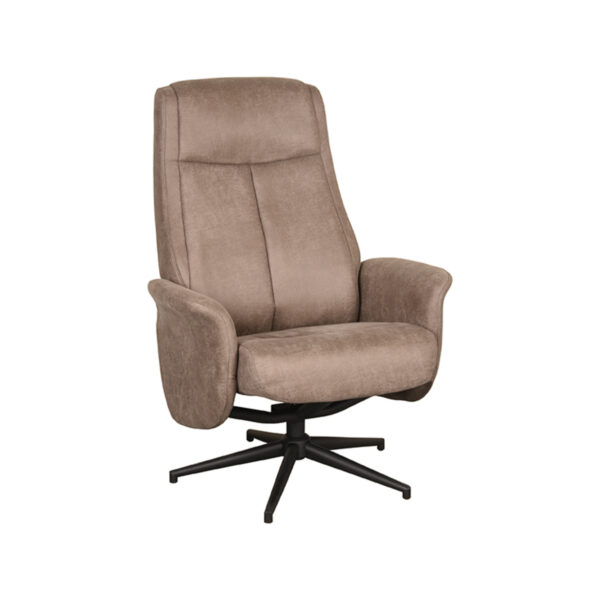 LABEL51 Fauteuil Bergen - Taupe - Micro Suede Bergen