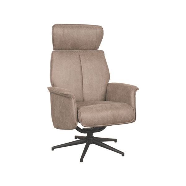 LABEL51 Fauteuil Verdal - Taupe - Micro Suede Verdal