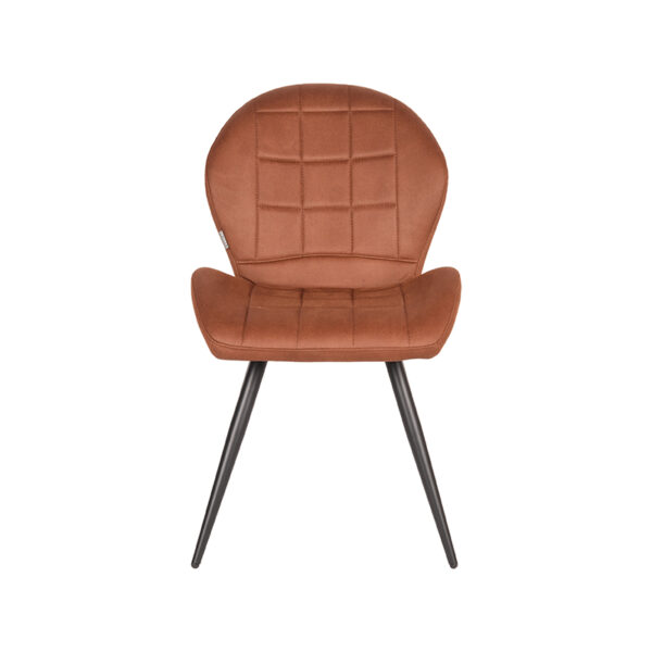 LABEL51 Eetkamerstoel Sil - Cognac - Microfiber Sil