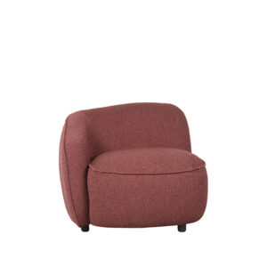 LABEL51 Fauteuil Livo - Winered - Boucle - Links