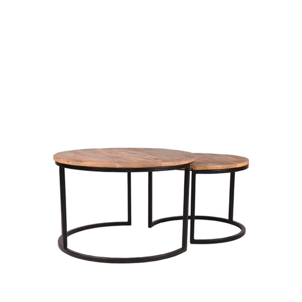 LABEL51 Salontafel Set Double - Rough - Mangohout Set Double