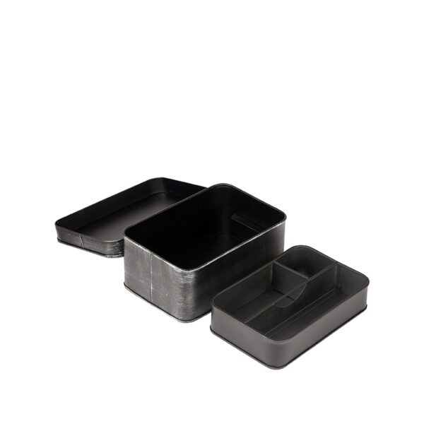 LABEL51 Make-Up opbergkist - Zwart - Metaal - Afbeelding 4