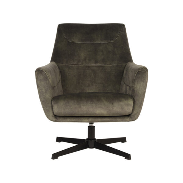 LABEL51 Fauteuil Toby - Hunter - Velours Velours