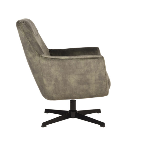 LABEL51 Fauteuil Toby - Hunter - Velours Velours