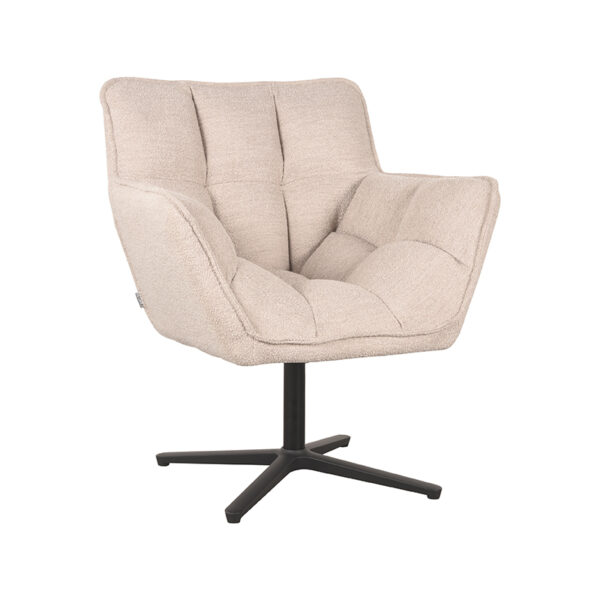 LABEL51 Fauteuil Ian - Naturel - Boucle Ian