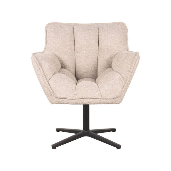 LABEL51 Fauteuil Ian - Naturel - Boucle Boucle