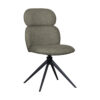 LABEL51 Eetkamerstoel Finn - Truffel grijs - Boucle - Black Frame Boucle