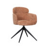 LABEL51 Eetkamerstoel Levi - Cognac - Elite - Black Frame Elite