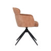 LABEL51 Eetkamerstoel Levi - Cognac - Elite - Black Frame - Afbeelding 5