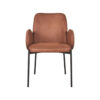 LABEL51 Eetkamerstoel Jari - Cognac - Microfiber Jari