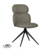LABEL51 Eetkamerstoel Finn - Truffel grijs - Boucle - Black Frame Finn