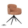 LABEL51 Eetkamerstoel Levi - Cognac - Elite - Black Frame Levi