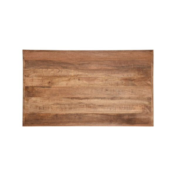 LABEL51 Eetkamertafel Tafelblad Straight Edge - Rough - Mangohout - 120 cm Straight Mangohout