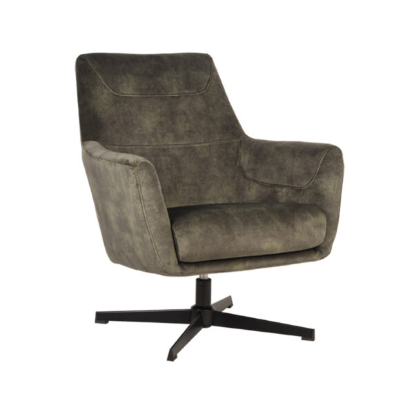 LABEL51 Fauteuil Toby - Hunter - Velours Toby