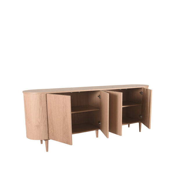 LABEL51 Dressoir Oliva - Naturel - Eiken - Dressoir 220 cm Oliva