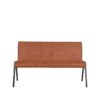 LABEL51 Eetkamerbank Matz - Cognac - Microfiber - 145 cm Matz