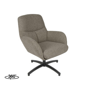 LABEL51 Fauteuil Chill Zone - Truffel grijs - Boucle