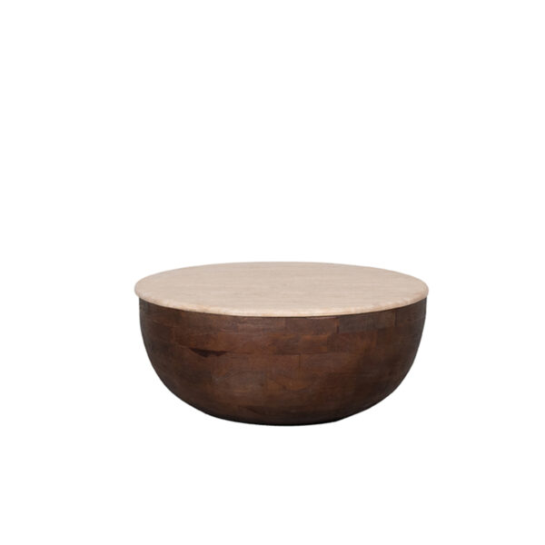 LABEL51 Salontafel Bowl - Espresso - Travertin Bowl