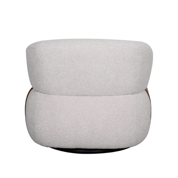 LABEL51 Fauteuil Valenza - Naturel - Boucle - Walnoot Eiken - Afbeelding 6