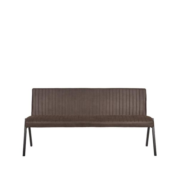 LABEL51 Eetkamerbank Matz - Antraciet - Microfiber - 175 cm Matz