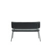 LABEL51 Eetkamerbank Gusto - Zwart - PU-Leder - 120 cm PU-Leder