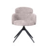 LABEL51 Eetkamerstoel Levi - Naturel - Elite - Black Frame Elite