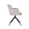 LABEL51 Eetkamerstoel Levi - Naturel - Elite - Black Frame - Afbeelding 4