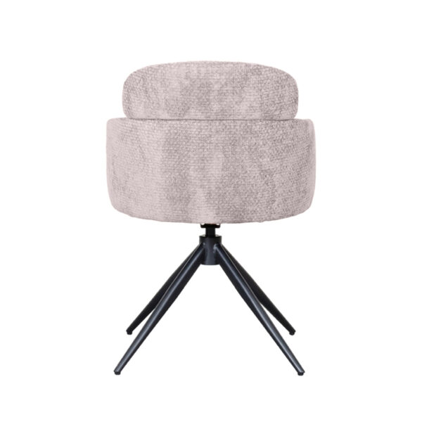 LABEL51 Eetkamerstoel Levi - Naturel - Elite - Black Frame - Afbeelding 5