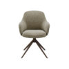 LABEL51 Eetkamerstoel Bern - Truffel grijs - Boucle - Bronze Frame Boucle