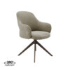 LABEL51 Eetkamerstoel Bern - Truffel grijs - Boucle - Bronze Frame